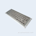 Teclado de metal robusto e track ball